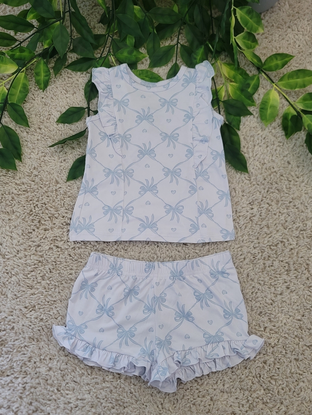 Baby Girl Ruffled Bow Outfit (12-18 Months)